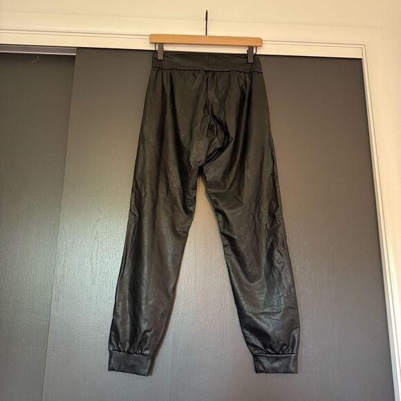 Commando Faux Leather Joggers in Black sz S - Picture 4 of 4